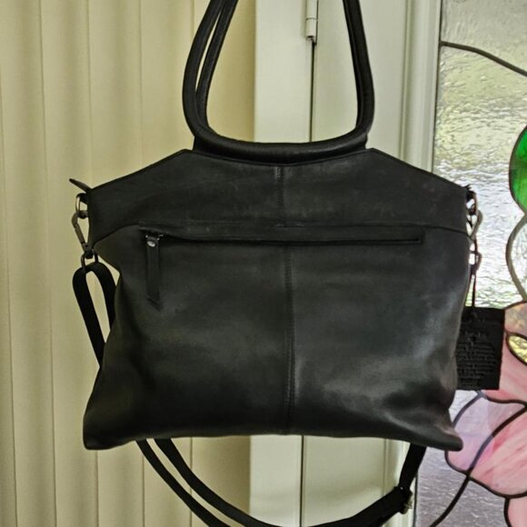 Latico Black Leather Starstruck Tote / handbag - shoulder bag crossbody Hobo - Picture 4 of 8